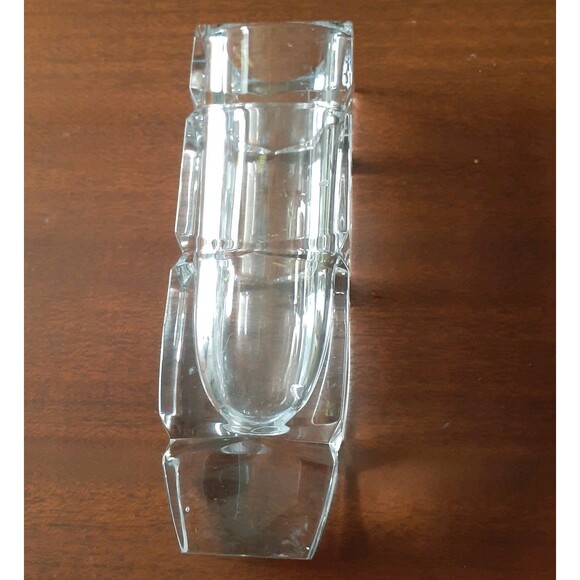 Heavy Crystal Bud Vase Rectangular Shape glass flower vase - Picture 11 of 14